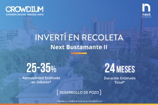 Crowdium fondeó su 7mo proyecto y vuelve a Recoleta por más